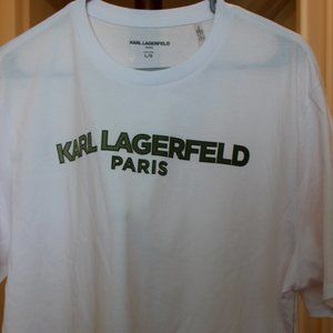 Karl Lagerfeld Paris (NEW) white T-shirt Large